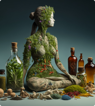 Équilibre corps-esprit soutenu par la naturopathie